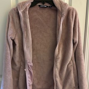 Fuzzy Lands End Zip-Up Jacket Size XS